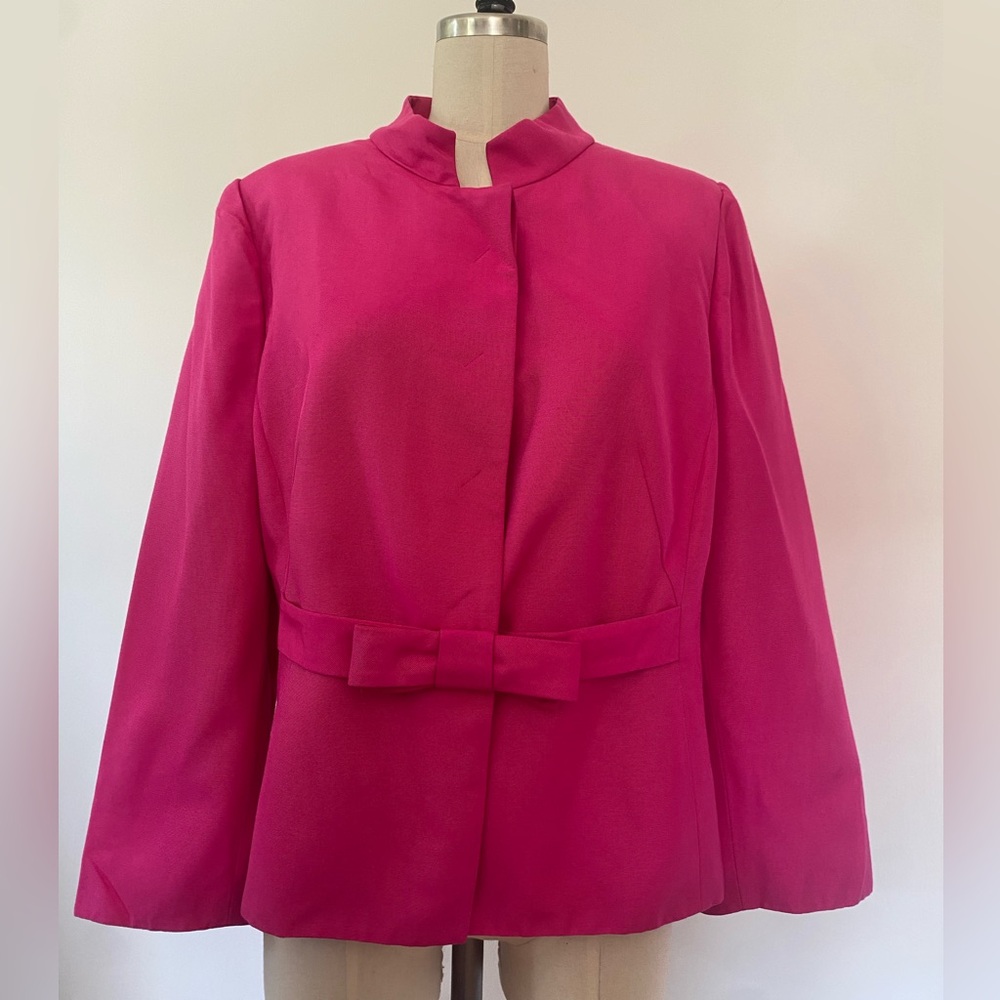 Armani Collezioni fuchsia silk jacket XL sz 16